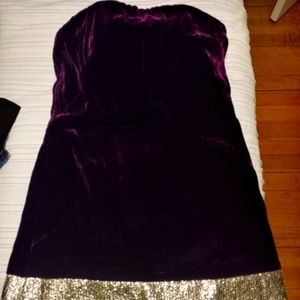 Badley Mischka  velvet dress.